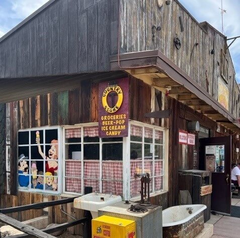 The Tortilla Flat Country Store, a fun destination for families, displays old western knick knacks.