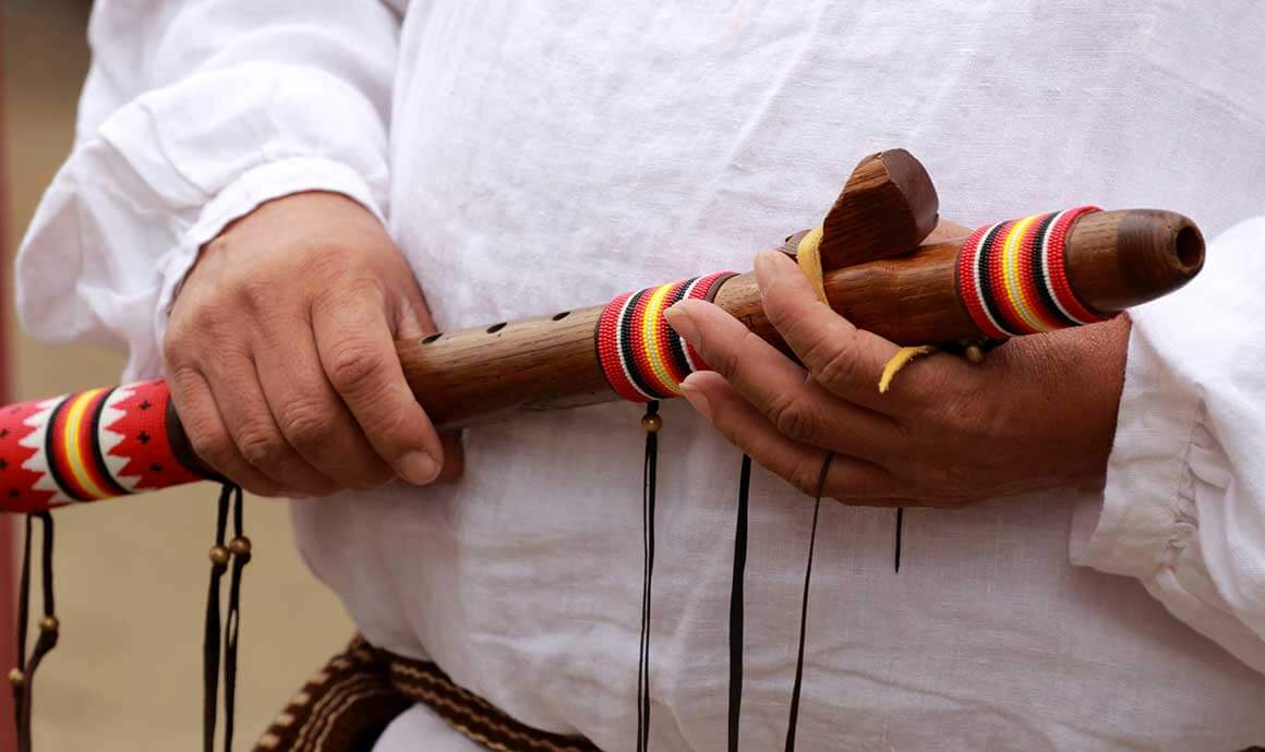 Native American-Style Flute Circle Native American-Style Flute Circle